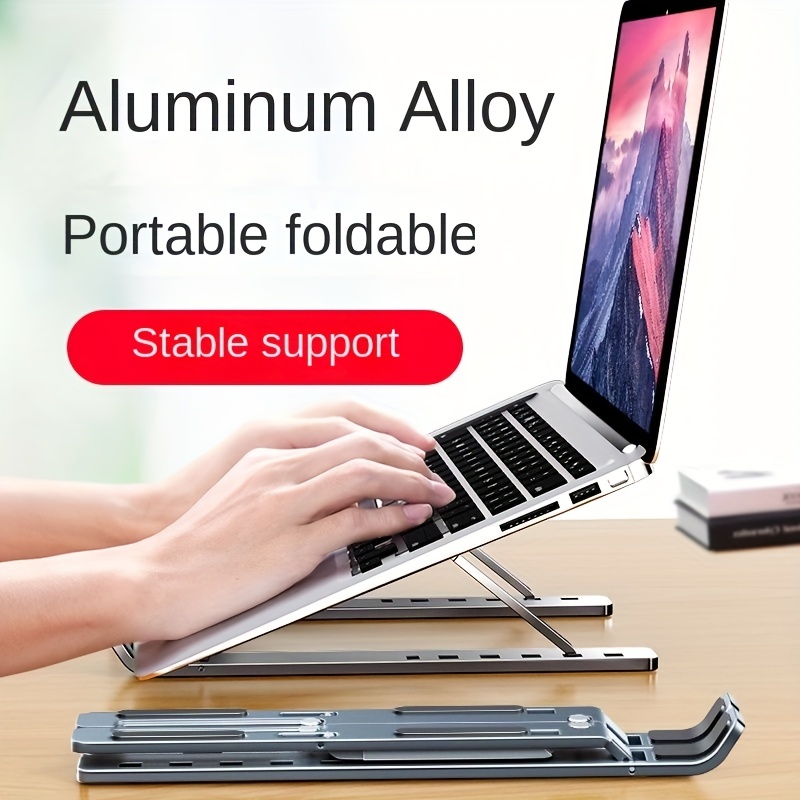 Supporto girevole regolabile per laptop in lega di alluminio con suppo