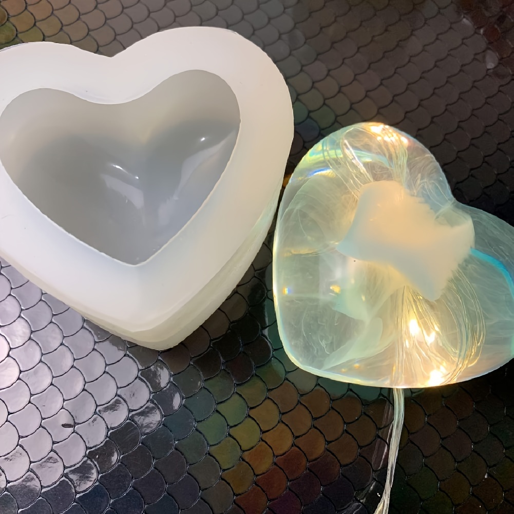 2 Moldes Silicona En Forma Corazón Molde Pegamento Corazón - Temu Chile