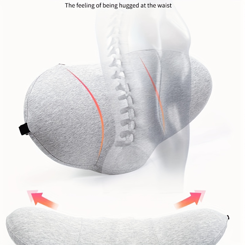 1 Stück Orthopädisches Memory-Schaum-Lendenkissen Zur Linderung Und  Unterstützung Von Schmerzen Im Unteren Rücken – Perfekt Für Seitenschläfer