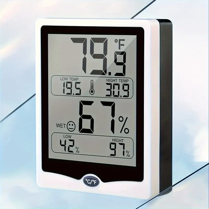 Home Hygrometer & Thermometer, Electronic Max-min Double Display