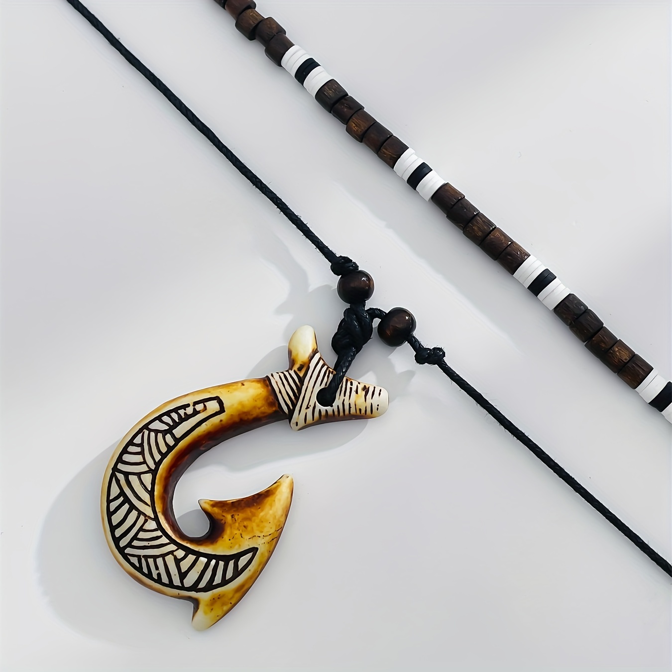 Fish Hook Rod pendant necklace