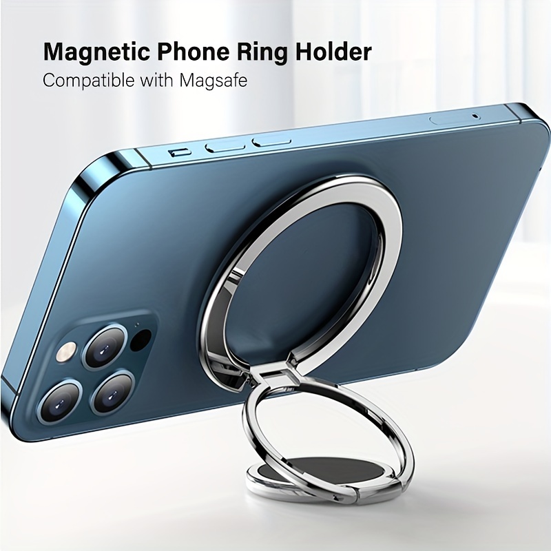 Suporte magnético mini dobrável suporte de mesa ímã suporte de anel de dedo  para iphone 12 13 14 série caixa magnética/smartphones/carro - Temu Portugal
