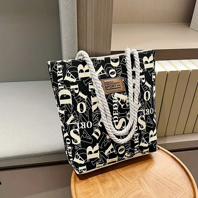 vintage bucket bag fashionable single shoulder bag versatile simple floral shopping tote details 4