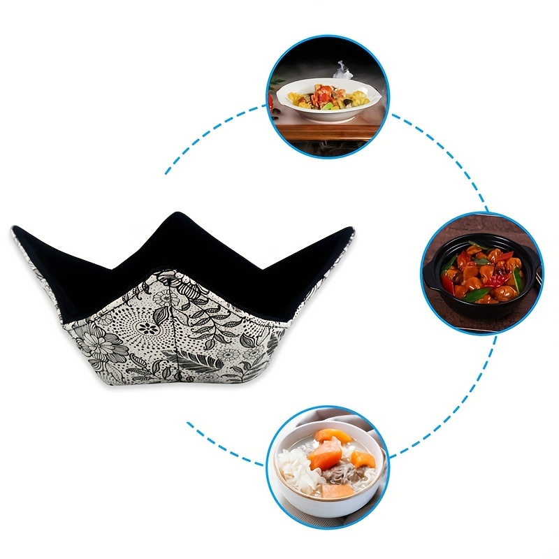 2Pcs Small Microwave Bowl Huggers - Microwave Cozy Bowl Holder Red Kitchen  Food Huggers Hot Pot Holder Bowl Cozy Hugger Kitchen Accessories - Kitchen