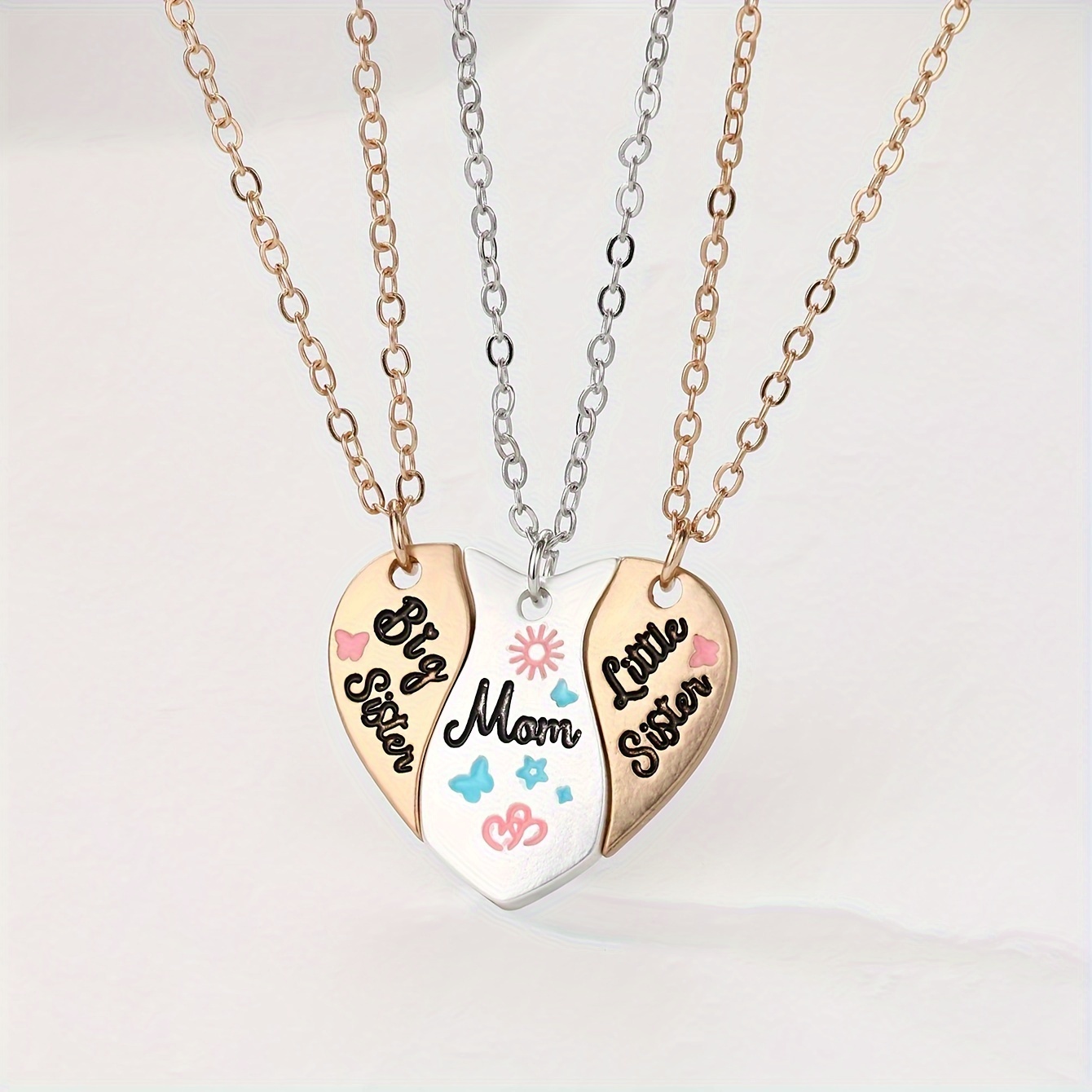 Heart sister deals necklace