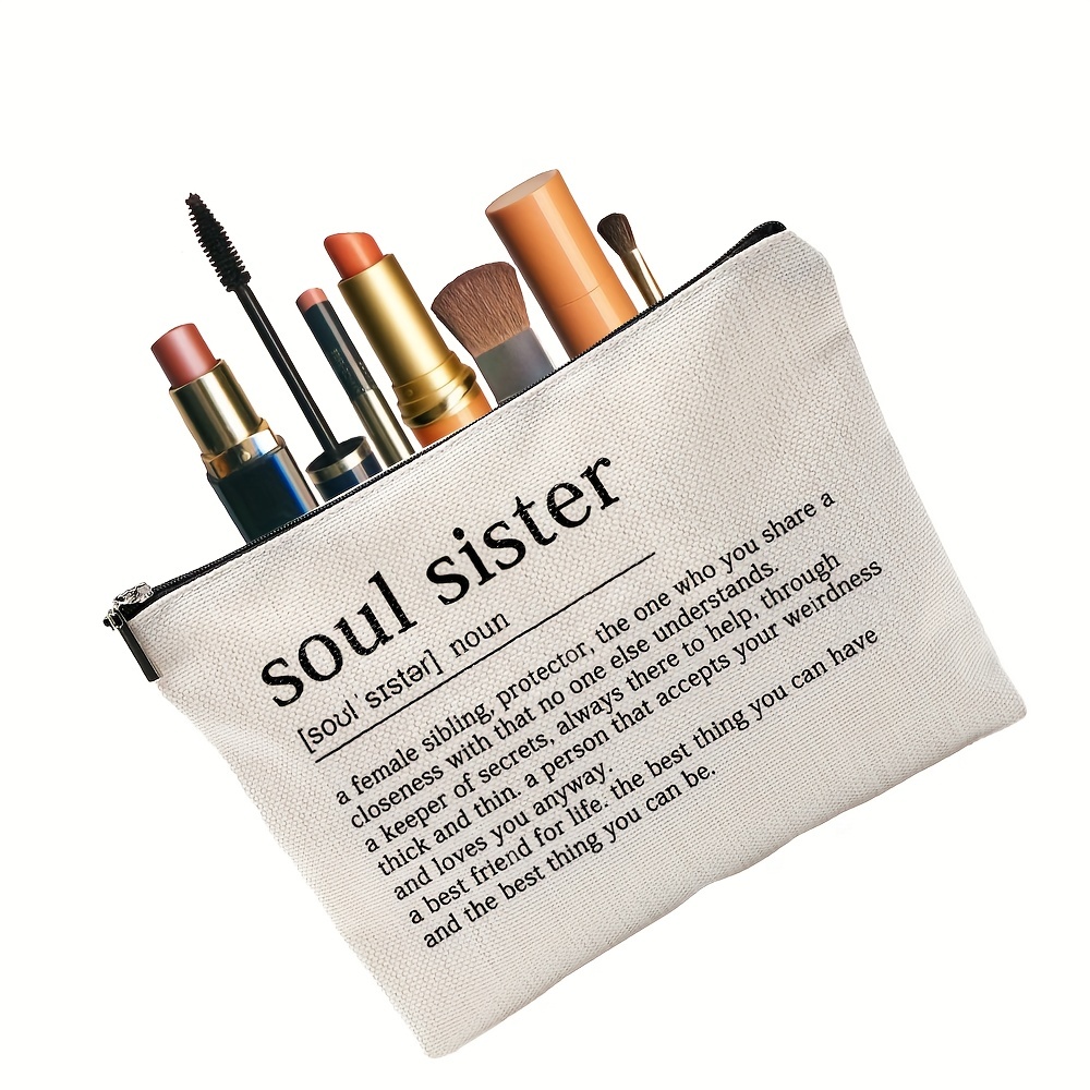 Funny Sister Gifts Best Sister Ever Sister Makeup Bag Gifts - Temu