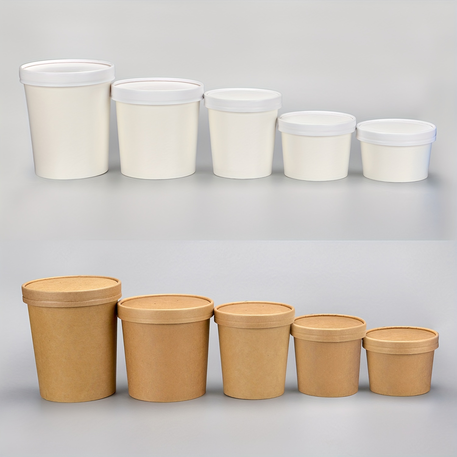 12 oz Soup Containers with Lids Disposable Soup Bowls, Ice Cream
