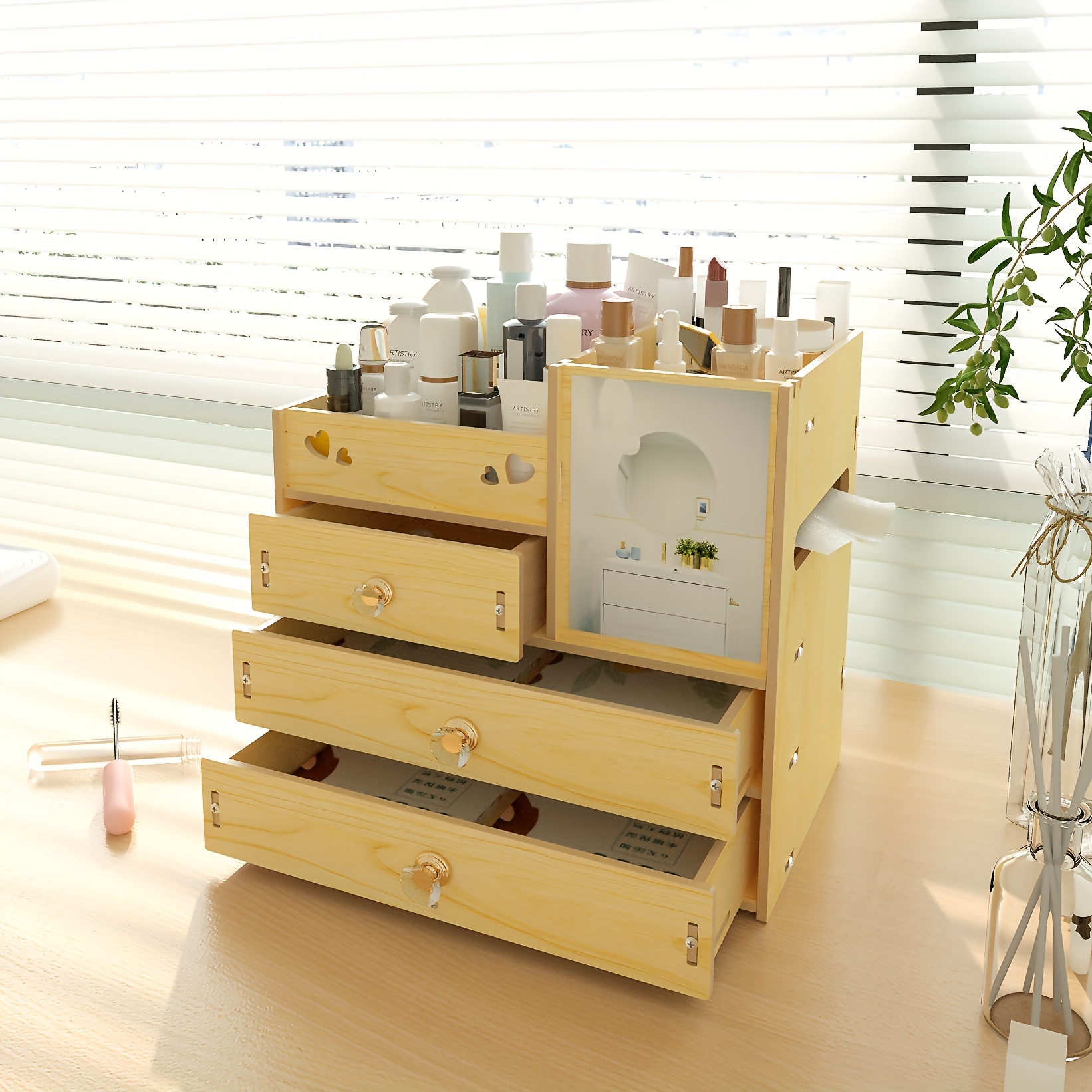 Makeup organizer wood -  Italia