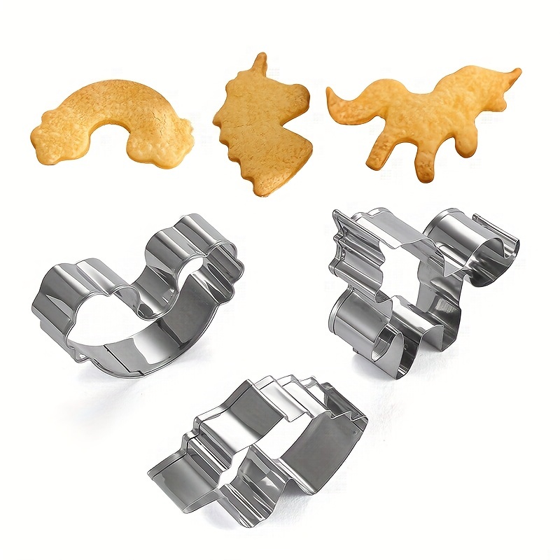 10Pcs Stainless Steel Sandwiches Cutters Set Food Grade Unicorn