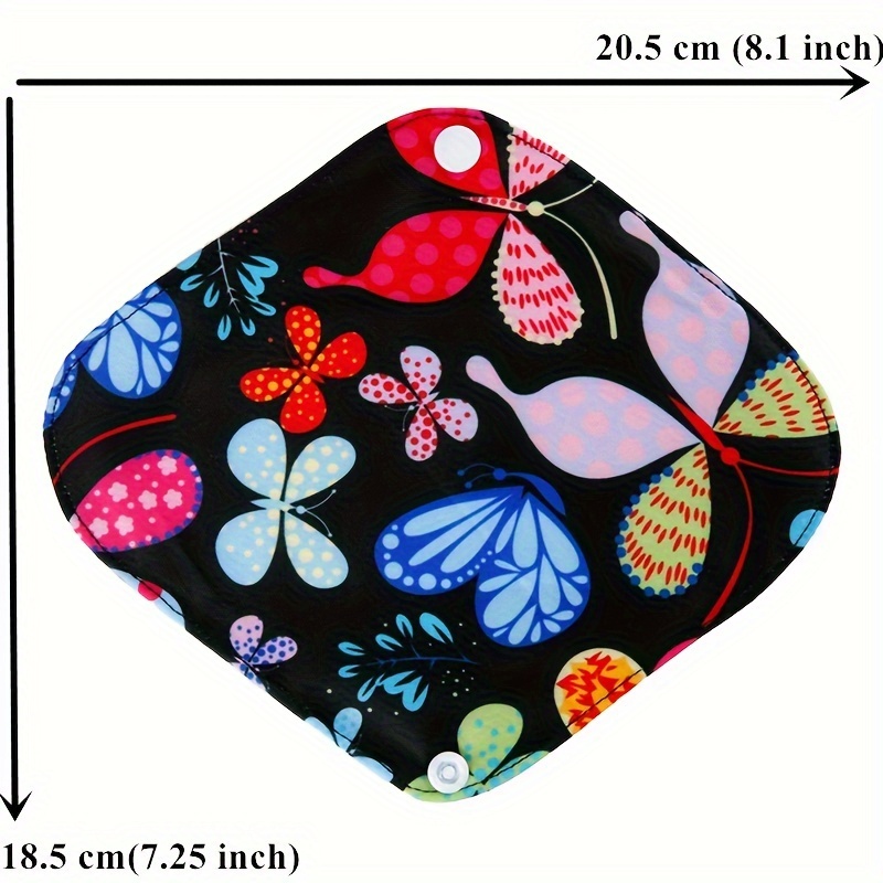 1pc Reusable Sanitary Napkin Pads, High Flow Bamboo Cloth Pads Women's  Wings Large Sanitary Napkin Set, Washable Overnight Cloth Panty Liners  Period P