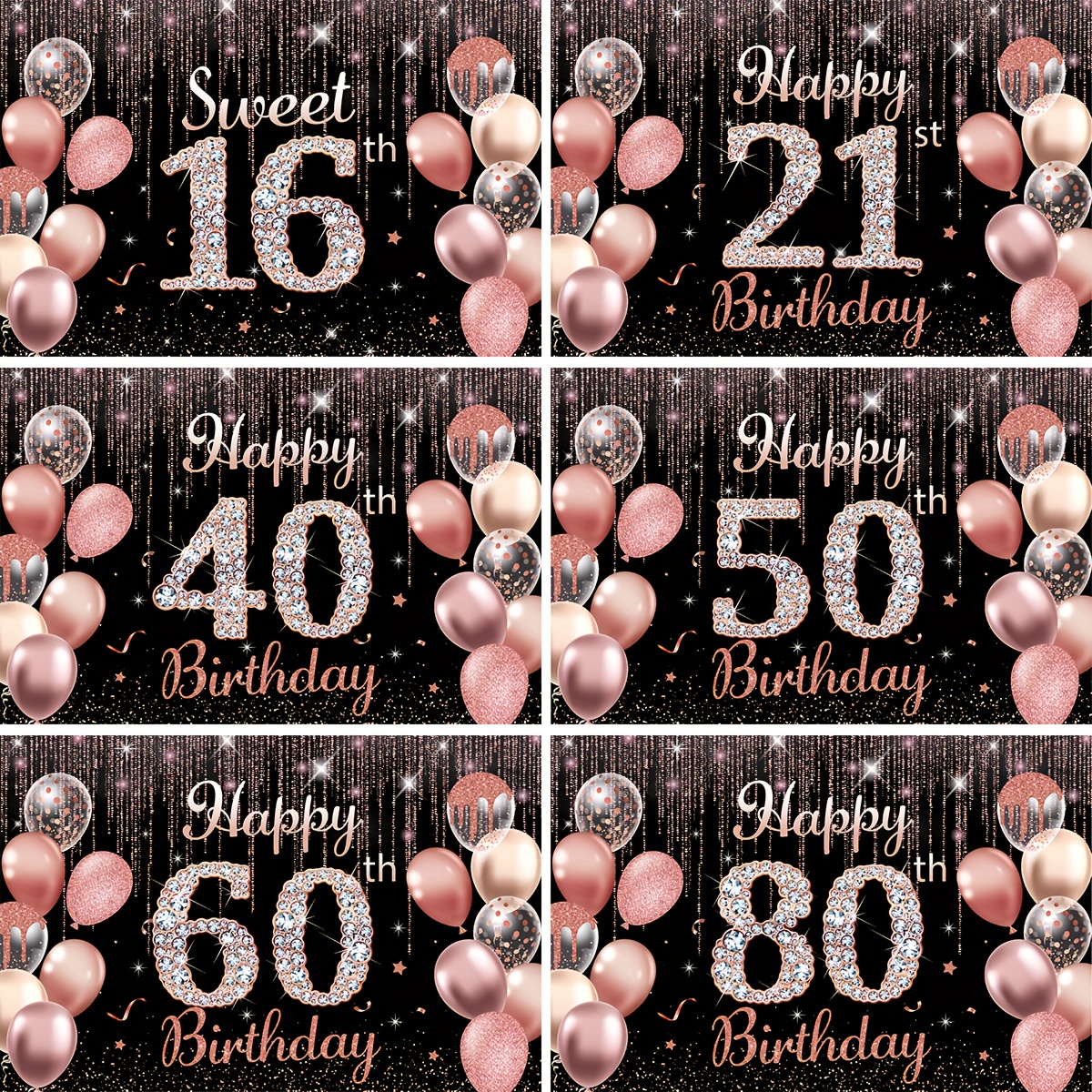 Birthday Decoration Service - Any Number - Birthday balloon decoration -  1st, 2nd, 16th, 21st, 30th, 60th