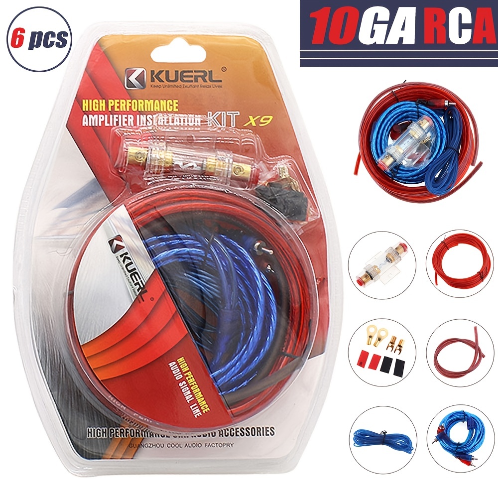 10GA Audio RCA Cables Car Audio Kit at Our Store
