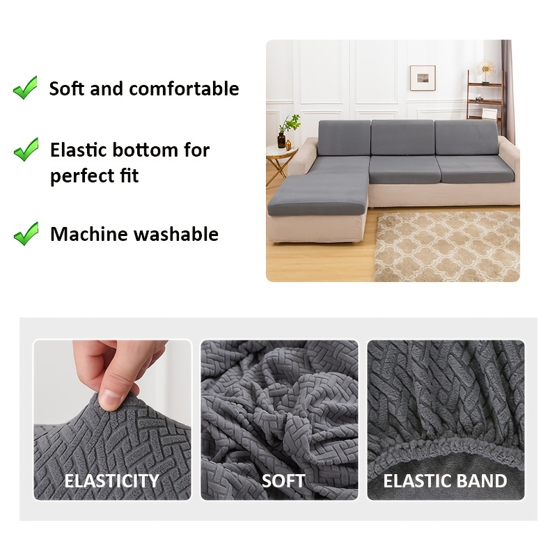 Stretchable Universal Sofa Cushion Cover - Easy To Clean And Durable - Temu
