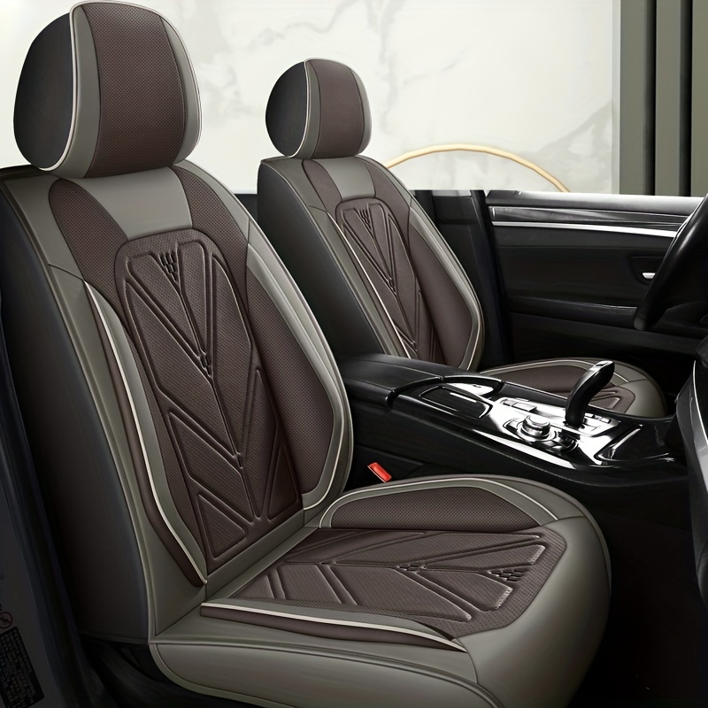 Upgrade Vehicle Luxury Car Seat Cover Premium Faux Leather - Temu