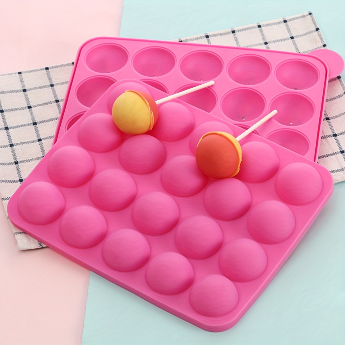 32pcs/set Eco-Friendly Silicone Cake Pop mold Lollipop Mold and Icing Bags  Set 20 Holes Mould Cupcake Chocolate DIY Baking Tray - AliExpress