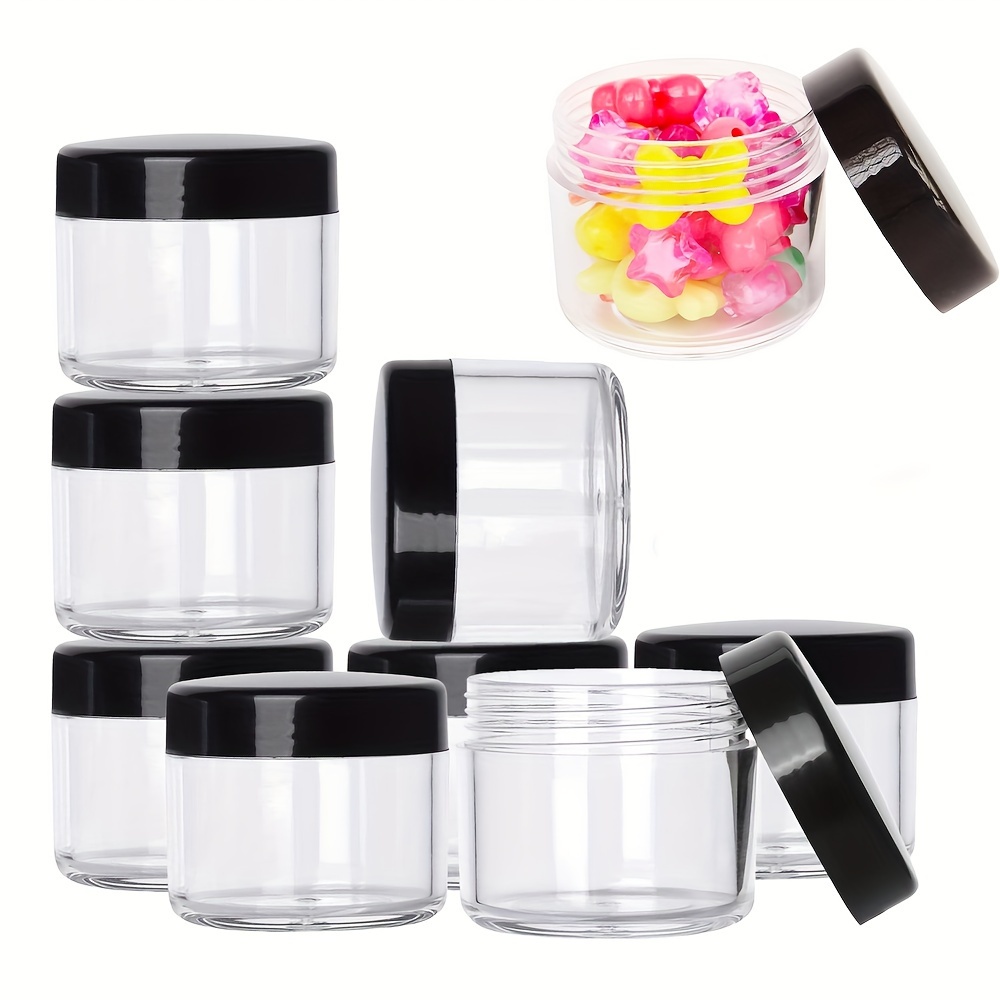 10 Pack 10oz Clear Empty Slime Storage Containers Plastic Jars with Li –  Coco Skin Therapy