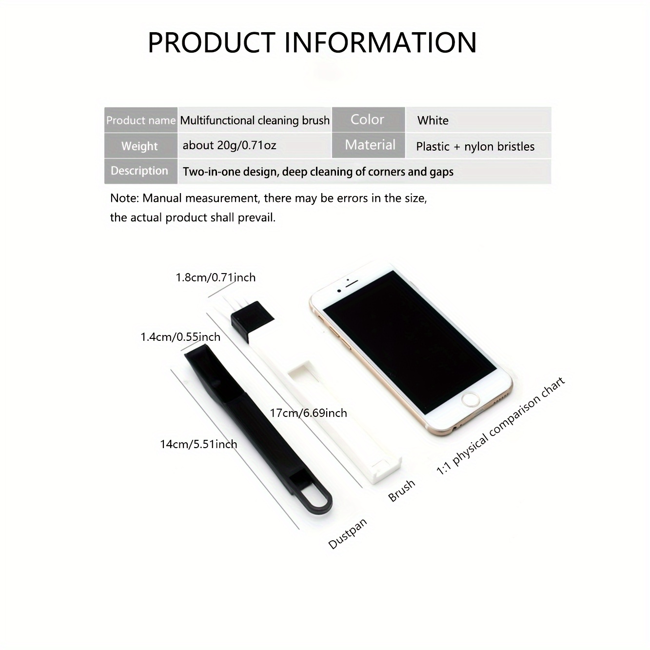 Multifunctional Window Groove Cleaning Brush & Keyboard Cleaner - Ergonomic Design, Durable Plastic, Multi-Tool for Dust, Grease, Debris - Ideal for Home Office, Kitchen, Bathroom, Bathroom Accessories, Ergonomic Cleaning Tool, Easyclean Material