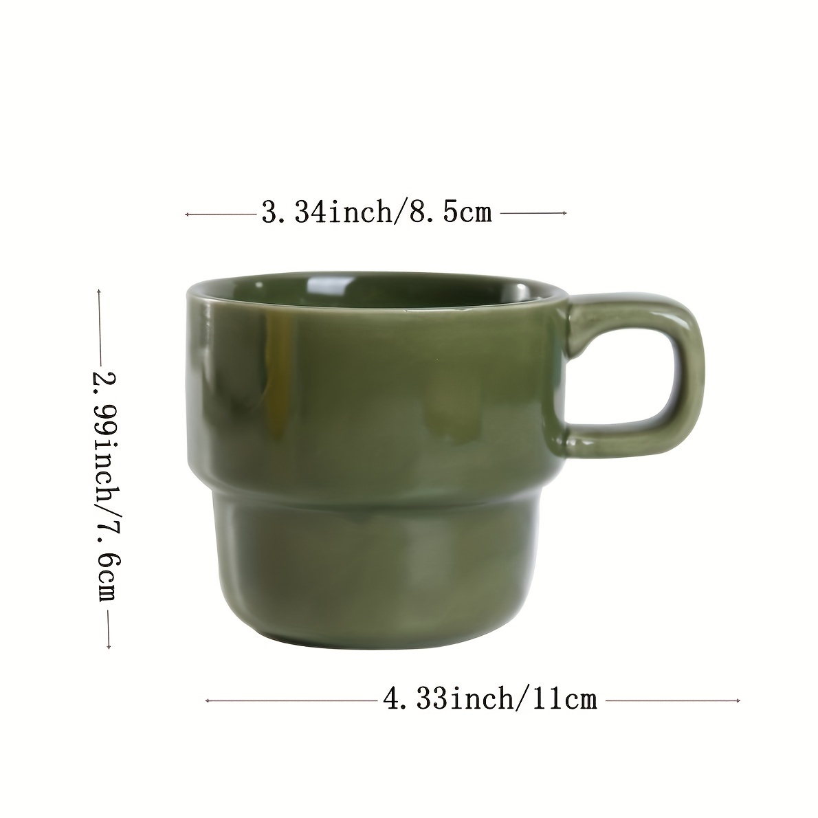 Smooth Coffee Mug Light Weight Water Cup Ceramic Mug for Milk Coffee Cereal  Drinks 450ml/15oz Durable (Color : Blue2)
