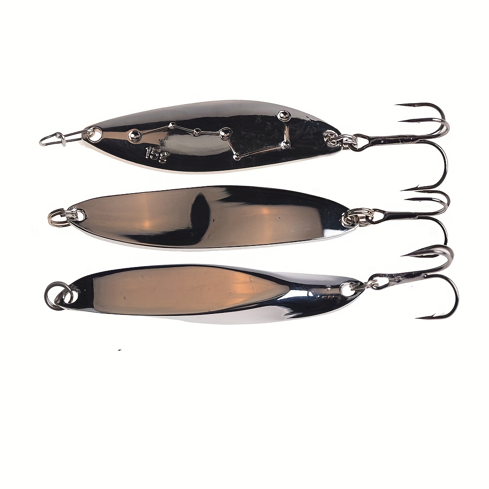 Sequin Spoon Fishing Lure Treble Hook Carp Pike - Temu