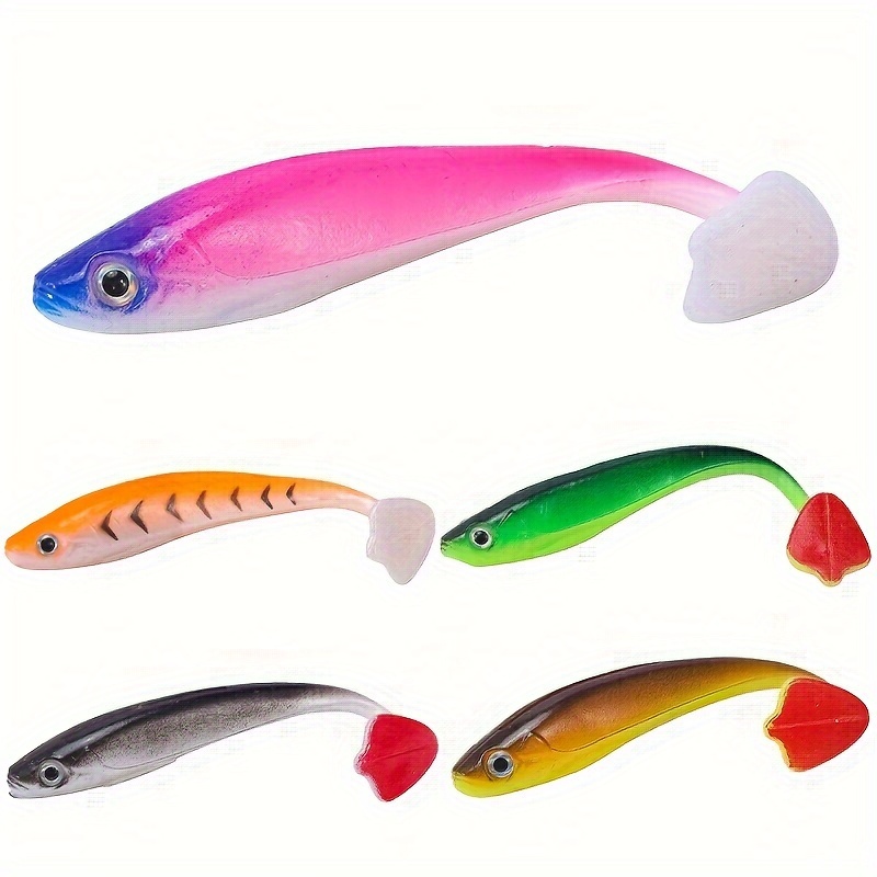 10pcs Paddle Tail Swimbaits Lures, Soft Plastic Fishing Lures Kit, Bass  Fishing Bait for Freshwater and Saltwater