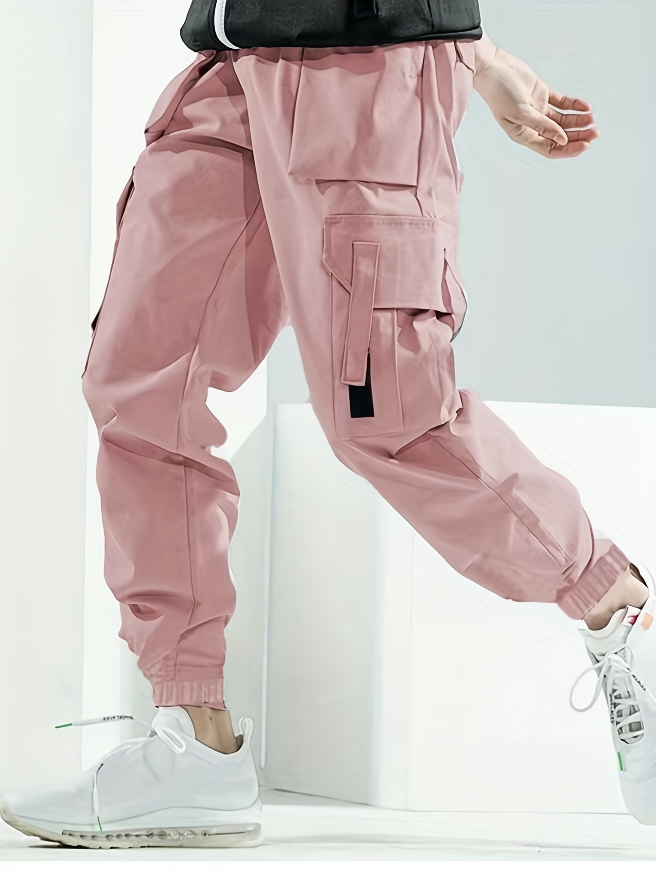 Womens Pink Cargo Trousers