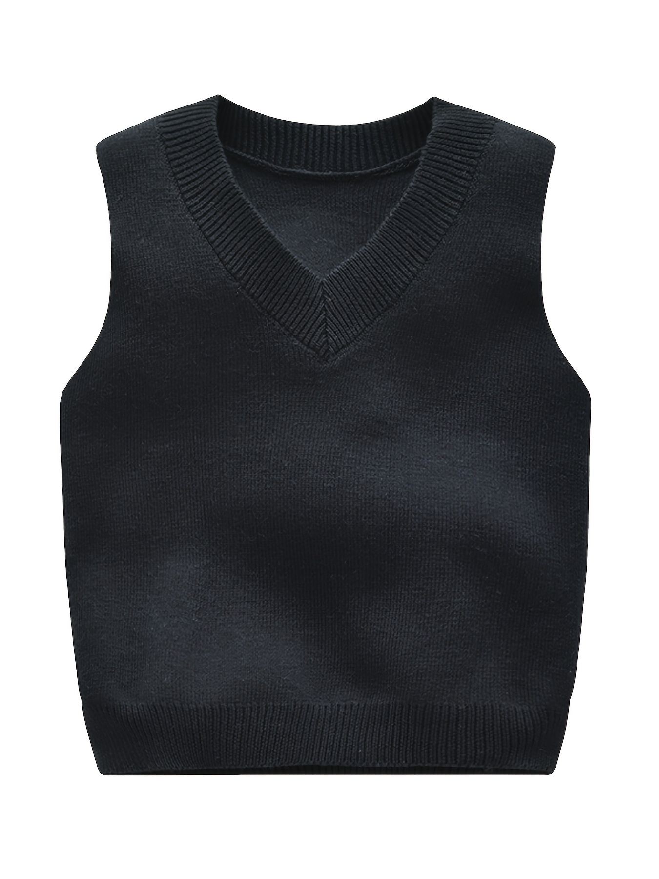 Boys/ Girls Solid Knit School Uniform Button V neck Sweater - Temu