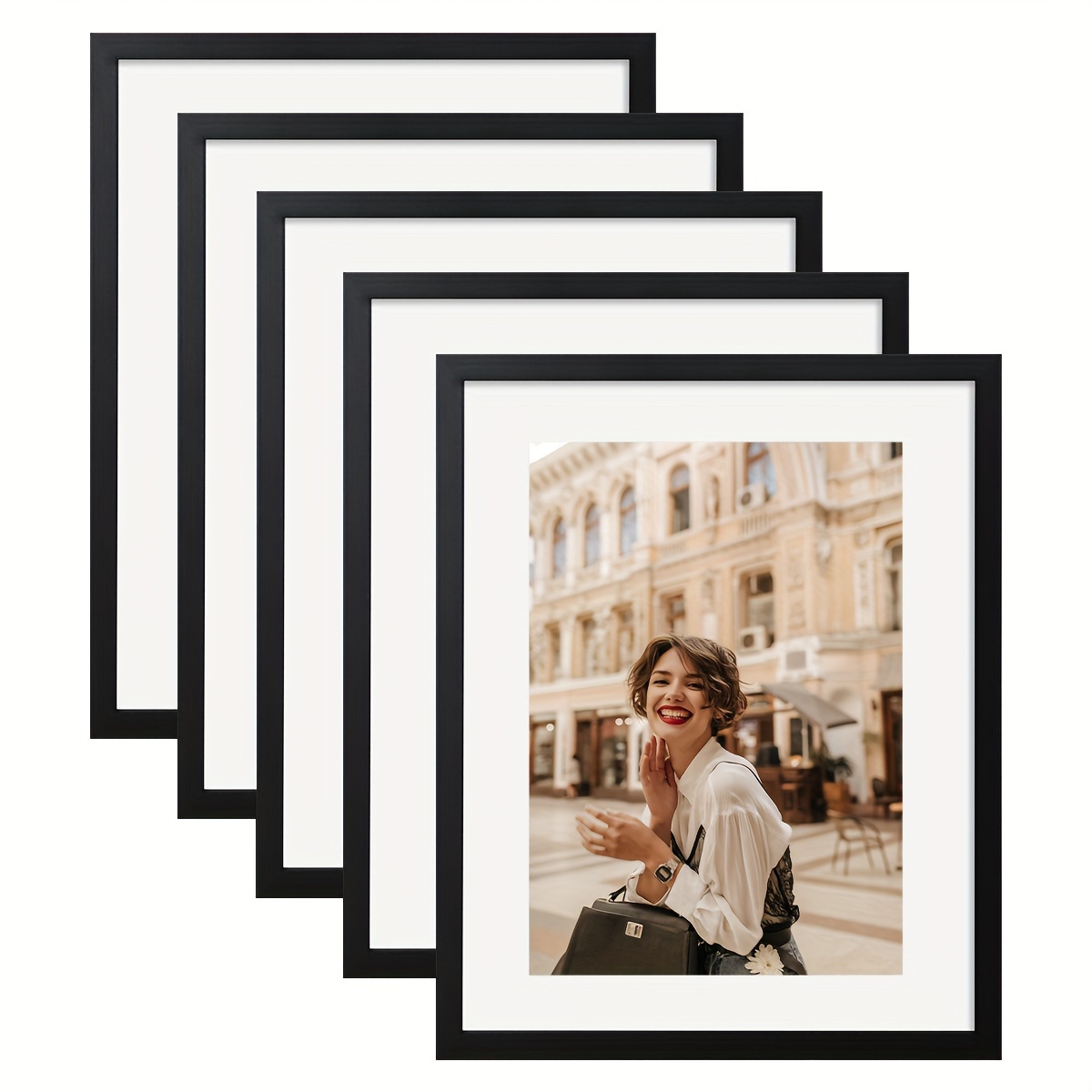 4x6 Picture Frame Set of 4 for Wall Hanging or Tabletop- Wall Mounting  Horizontally or Vertically, 4 x 6 Wall Gallery Poster Photo Frame for 4 by  6