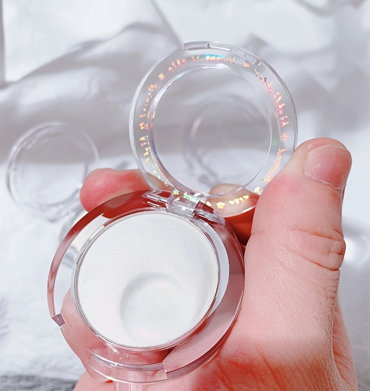 Pearly White Silver Face Highlighter Makeup Shimmer Glitter Temu