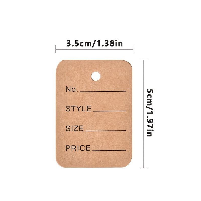 500pcs kraft tags Gift Tags with String Attached Diy Tags Retail Tags