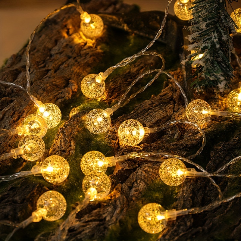 Boules De Décorations De Noël Ampoules De Noël Ou Bulles De Noël Décorer  L'arbre