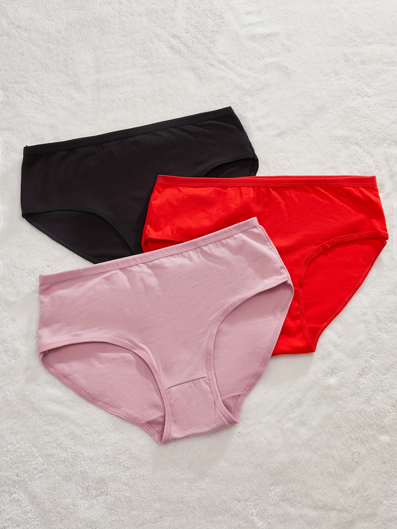 Simple Solid Briefs Comfy Breathable Stretchy - Temu