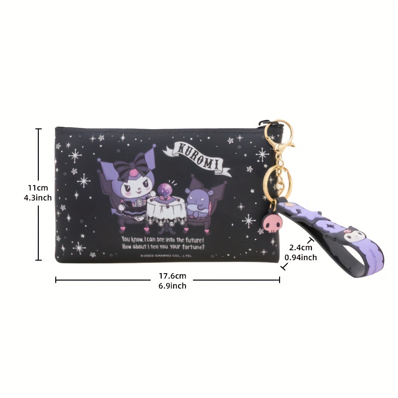 Kuromi Cartoon Print Cosmetic Bag Portable Zipper - Temu