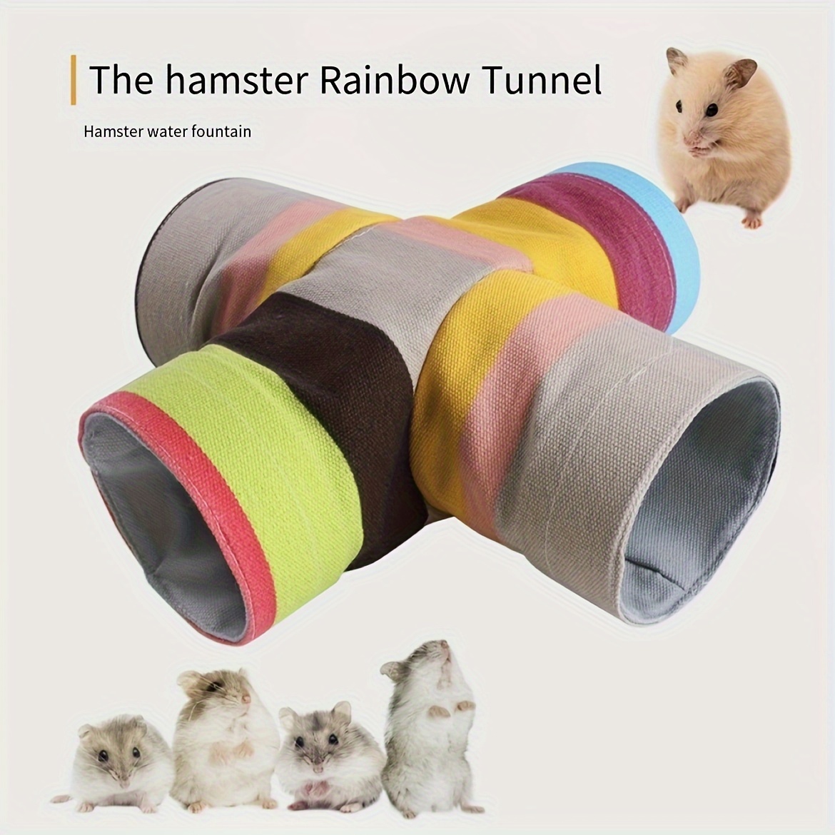 1pc Juguete De Túnel Para Hámster Mascota Tubo Plegable Para