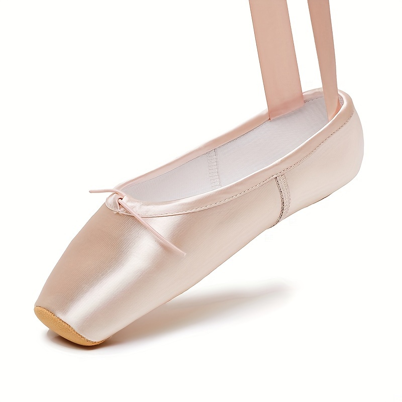 Acheter Taille: 31-43 Chaussures de pointe en toile pour filles, chaussures  de ballet plates à semelle fendue pour femmes avec coussinets d'orteils