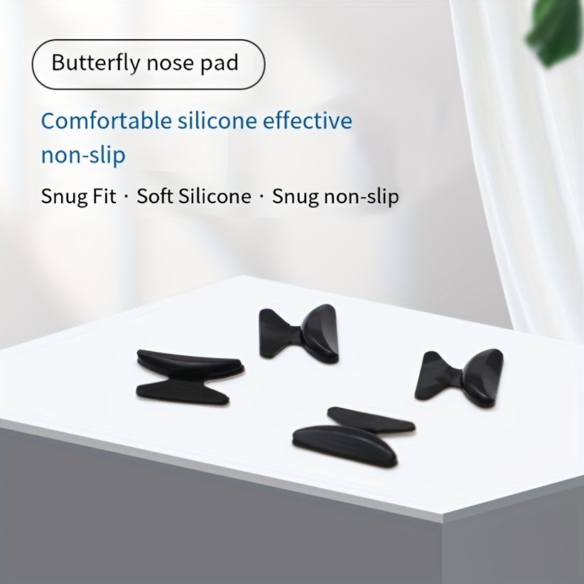 Butterfly Style Anti slip Silicone Stick On Nose Pads For - Temu