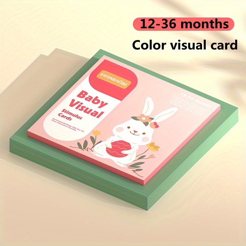 Baby Visual Stimulation Cards, 5.5'' x 5.5'' Color Baby Vision Trigger Cards,  Infant Visual Stimulation Cards, Sensory Development High-Contrast Flash  Cards for Babies Ages 6-12 Months