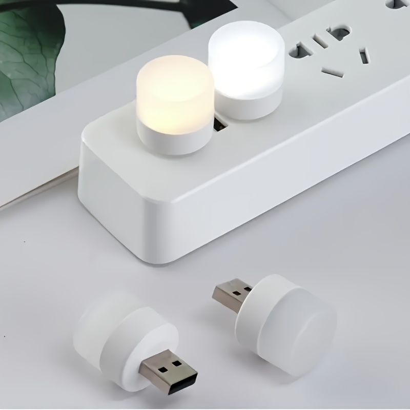 GUIRLANDE LUMINEUSE INTERIEURE ,blanc chaud--Lampe LED ronde avec prise  USB, chargeur pour ordinateur portable, petit livre, Protect