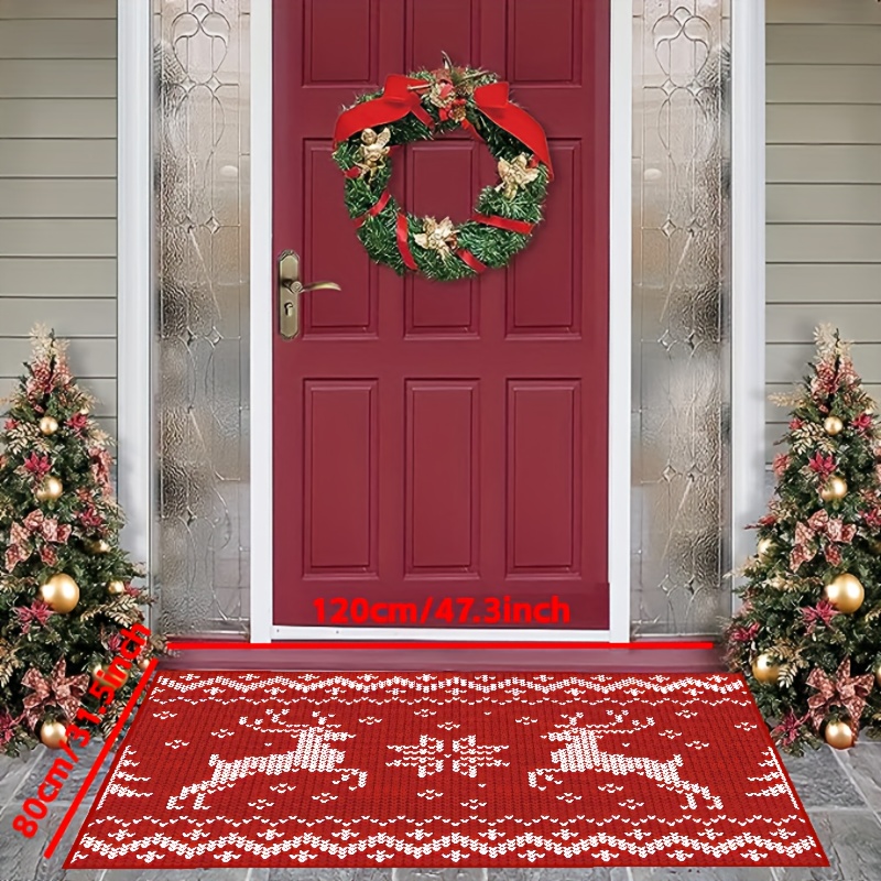 Front Door Mat-Outdoor Indoor Welcome Mat for Home Entrance Doormat F-USA