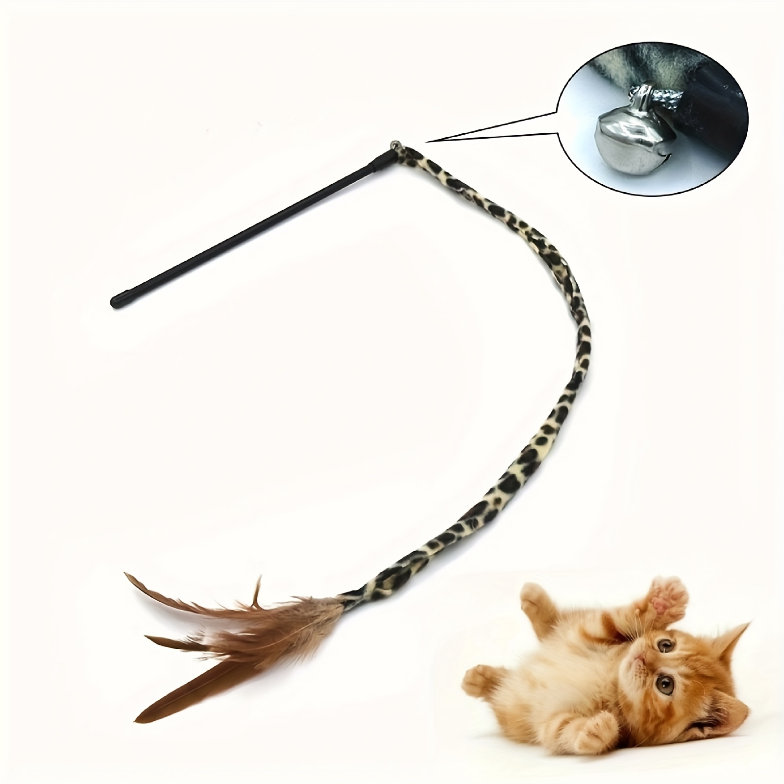 Cat Toy Fishing Rod Cat Teaser Stick Colorful Butterfly Toy - Temu Austria