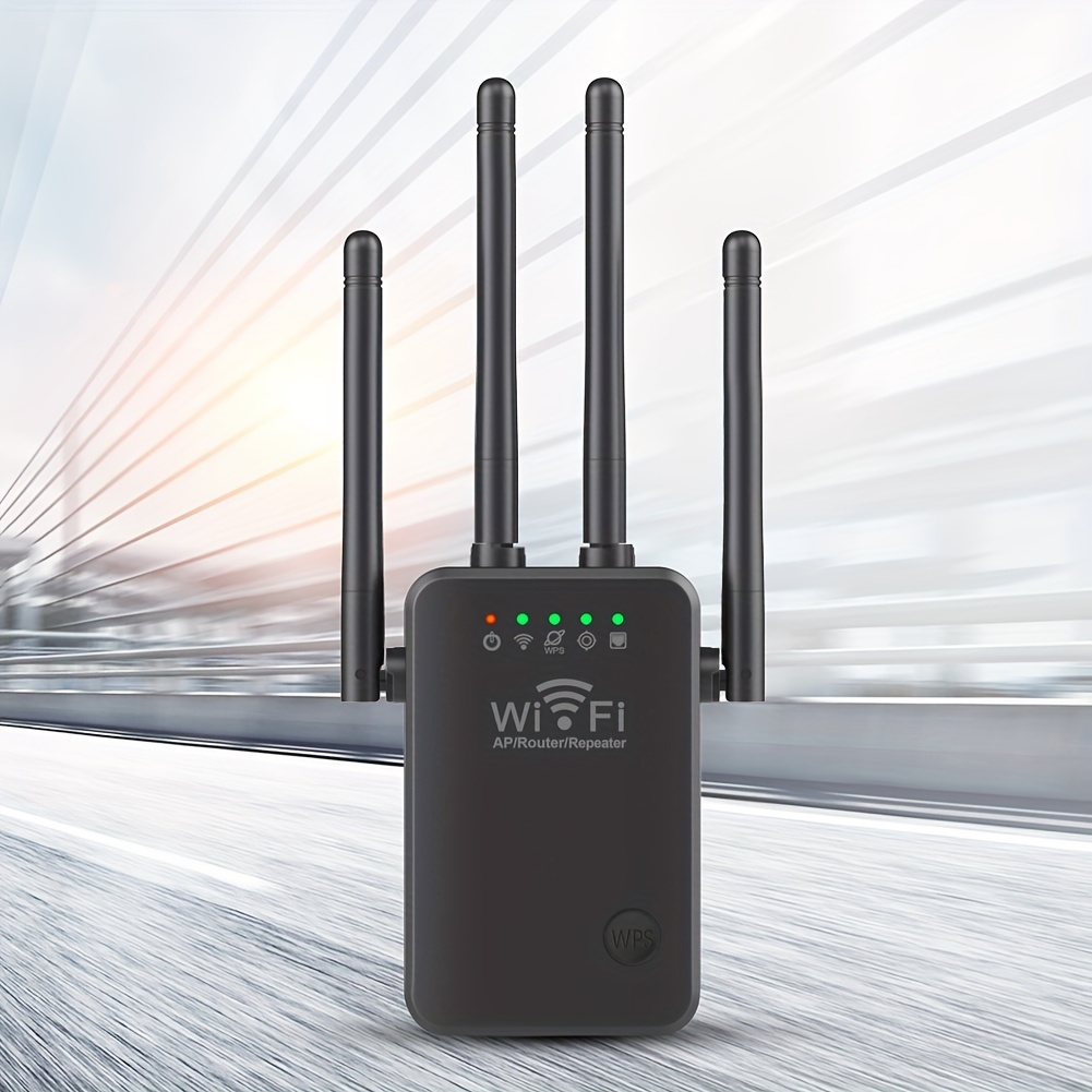 3 En 1 Répéteur WiFi Amplificateur De Signal WiFi, Routeur WiFi Extender,  Booster WiFi Sans Fil 300Mbps Point D'Accès WiFi 2.4G, Prise EU