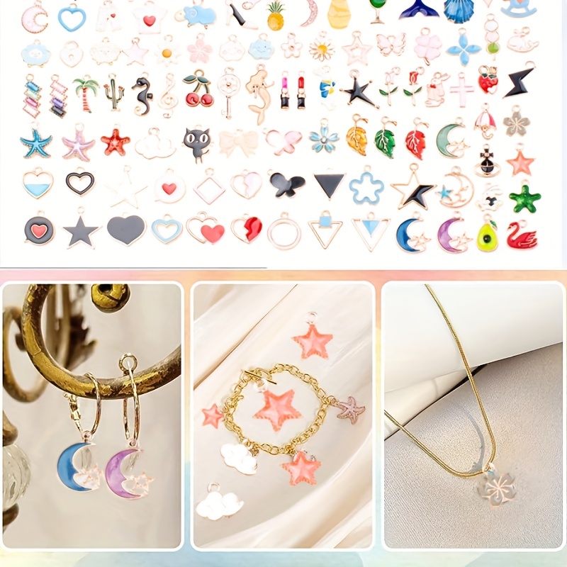 : 200Pcs Charms for Jewelry Making, Assorted Jewelry