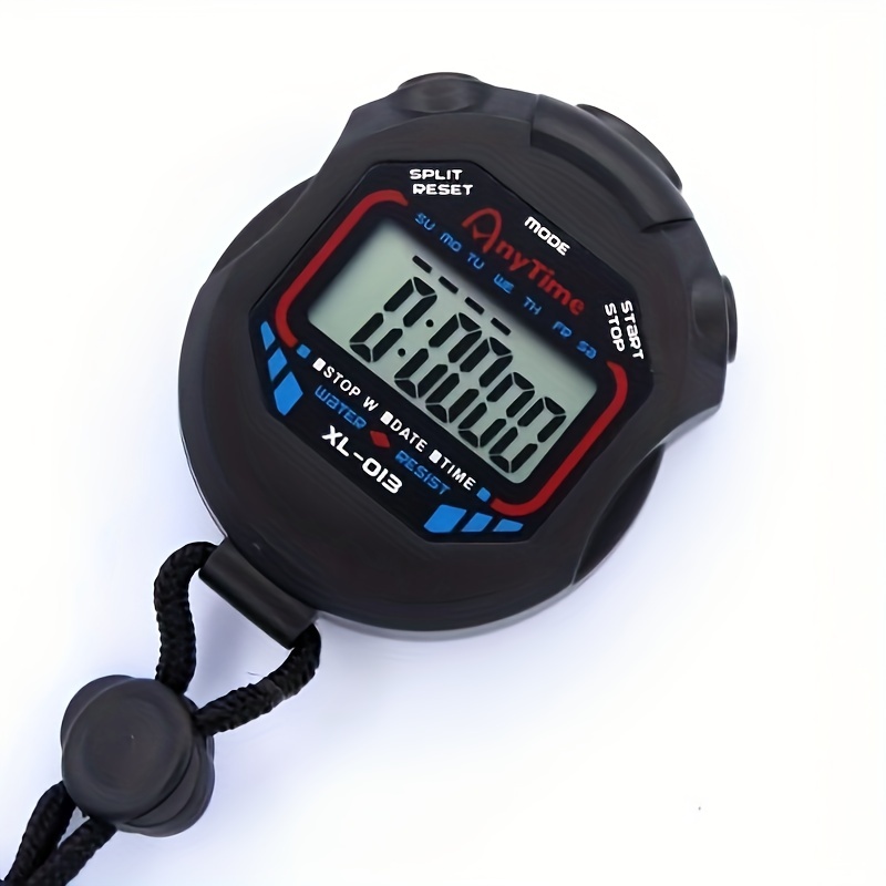 Cronómetro digital de mano, cronómetro, cronómetro deportivo electrónico de  mano, resistente al agua, cronómetro, cronómetro, reloj de mano para