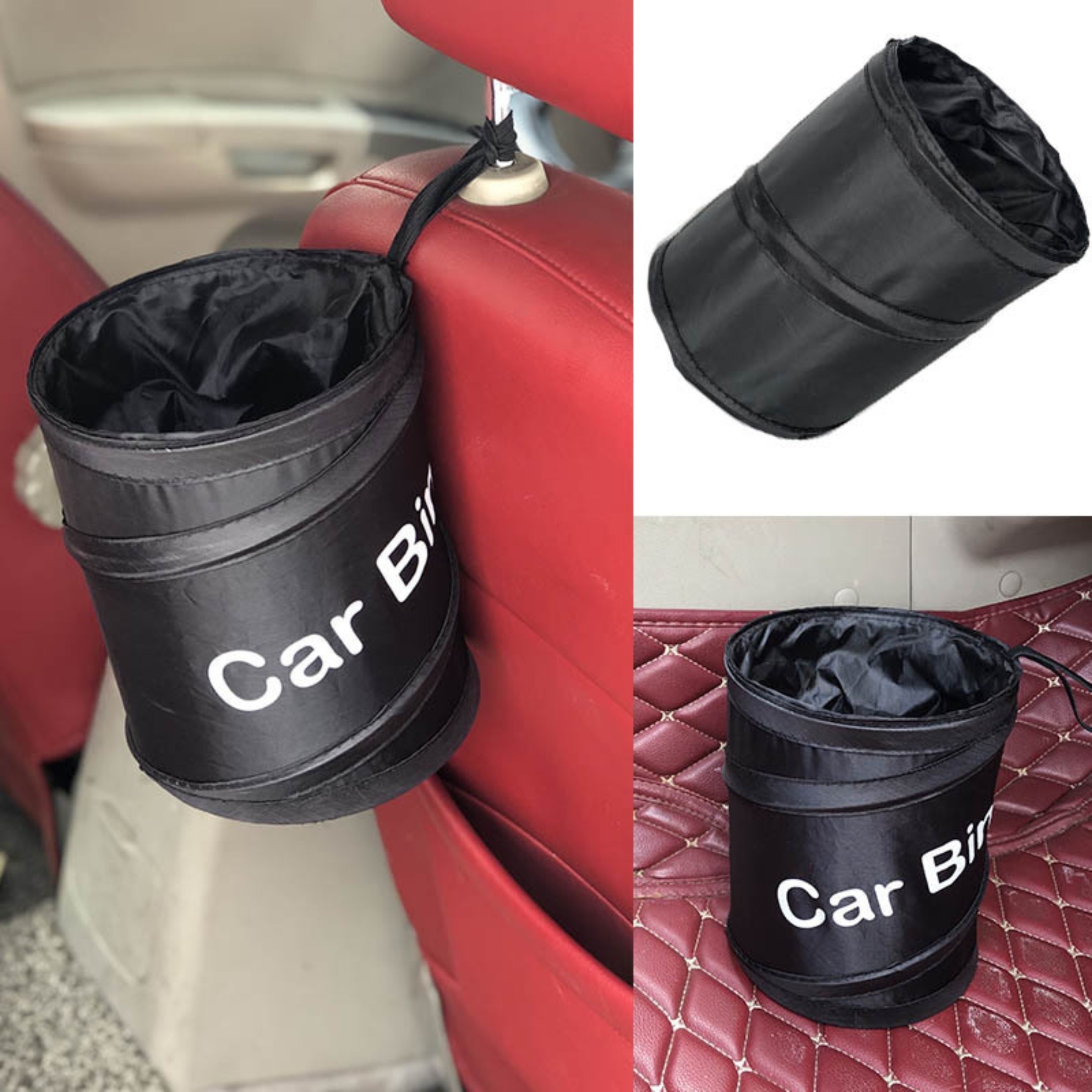 Poubelle de voiture pop-up pliable avec couvercle, sac de rangement de  voiture étanche portable Poubelle de stockage multifonctionnelle