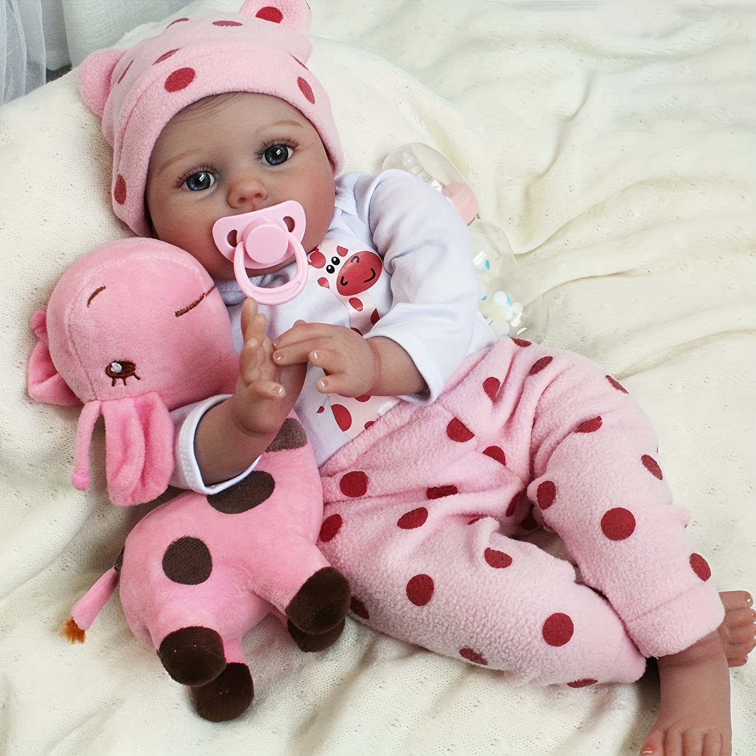 Reborn Baby Dolls - 22 Inches Realistic Newborn Soft Vinyl Baby Dolls Toy  For Kids Easter Gift