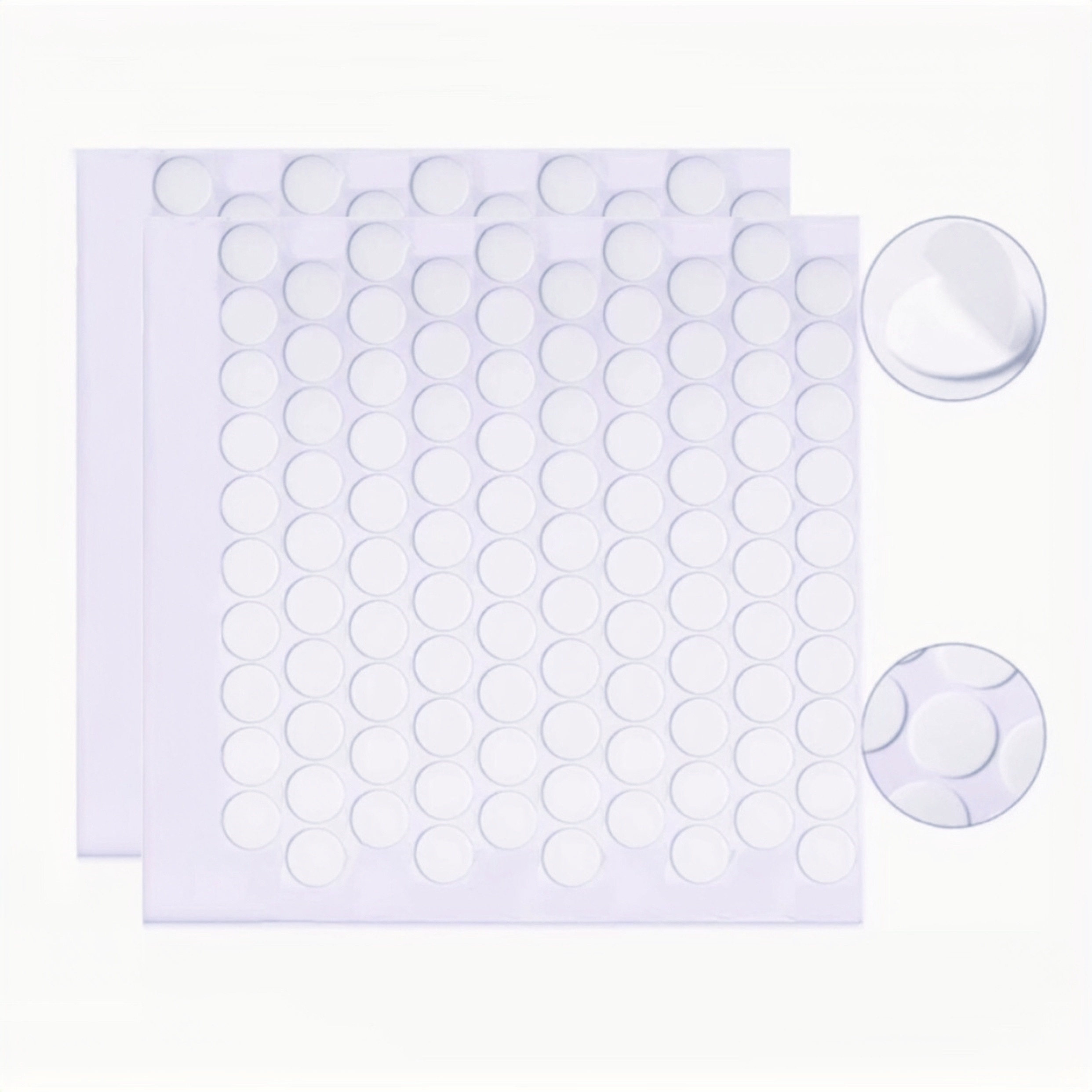 Large Double Sided Sticky Dots 200PCs - Clear Round Mounting Putty - Sticky  Tack for Wall Hanging - Picture Hangers Without
