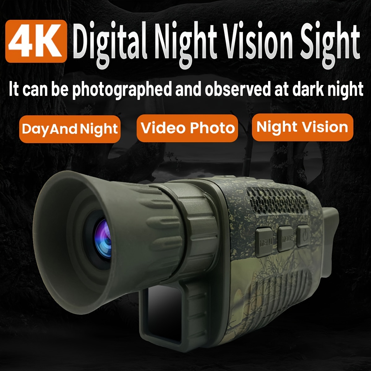 Ir vision nocturne infrarouge infrarouge lunette de vision nocturne  infrarouge numérique monoculaire dispositif monotube photo/vidéo