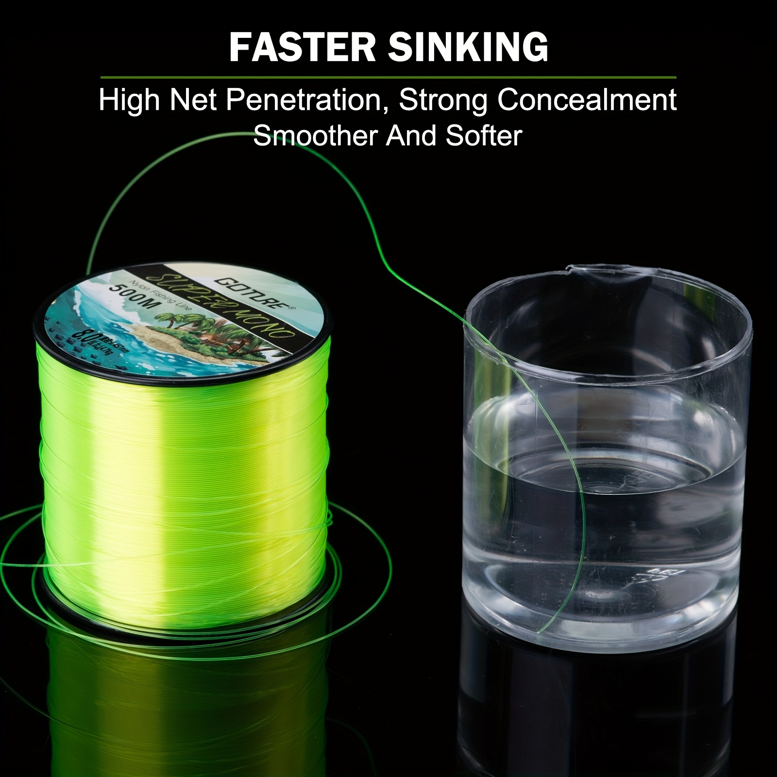 Durable Monofilament Fishing Line Abrasion Resistant Shock - Temu