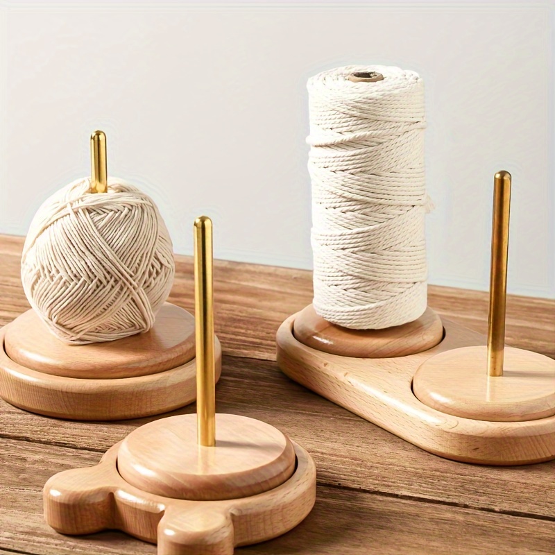 1PCS Portable Wrist Yarn Holder,Wooden Wrist Yarn Holder,Prevents Yarn  Tangling and Misalignment for Knitting Crochete,A 