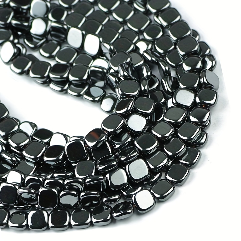 Black Natural Stone Hematite Beads For Jewelry Making 4 -10 MM Pick Size  Loose Spacer Bead Fit Diy