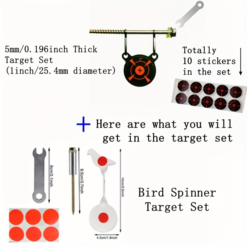 Spinner Air Gun Target Screwed type Steel - Temu